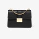 Charles Keith Chain Flap Shoulder Bag Black